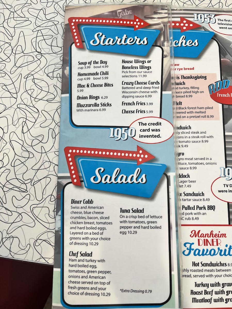 Manheim Diner Menu - Image 4